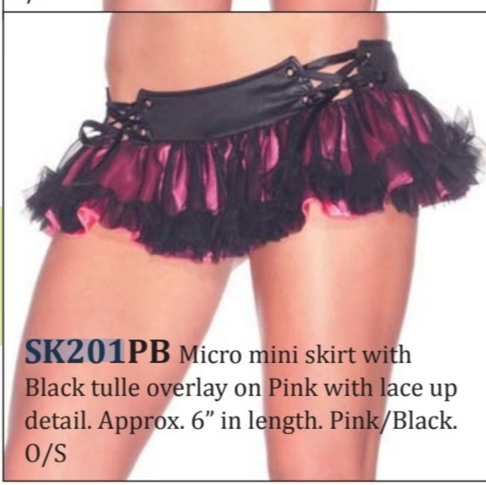 Raveware micro mini skirt